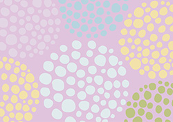 手描きドット柄背景-4（A4横）