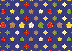 和モダンな花の背景-2(A4横)