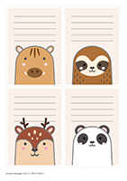 アニマルメッセージカード-2