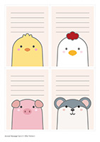 アニマルメッセージカード-3