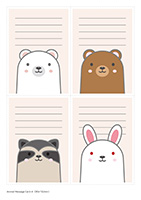 アニマルメッセージカード-4