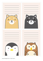 アニマルメッセージカード-5