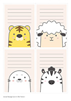 アニマルメッセージカード-6