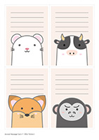 アニマルメッセージカード-7