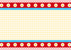 レトロポップな花柄フレーム-5