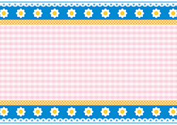 レトロポップな花柄フレーム-7