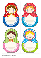 マトリョーシカのメッセージカード-4