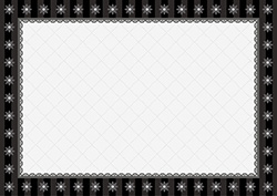 花柄レースフレーム-2（モノトーン）