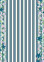 桜と縦縞の和モダン背景-1（A4縦）