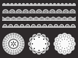 レースの素材-1（白）