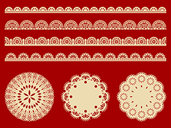 レースの素材-5（ベージュ）