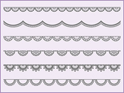 レースの素材B-3（グレー）