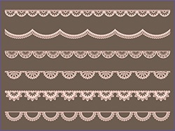 レースの素材B-4（ベビーピンク）