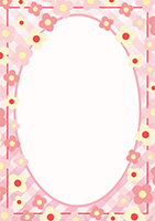 大人可愛い小花のフレームA-2（A4縦）