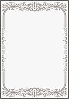 アラベスク背景フレームB-4（銀）