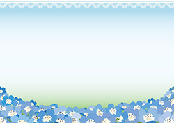 ネモフィラのフレームD-2（A4横）