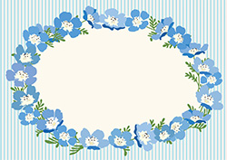 ネモフィラのフレームE-2（A4横）