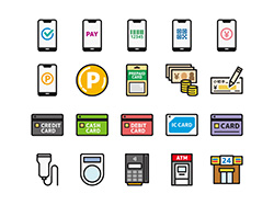 【お支払い】線画アイコン(カラー)