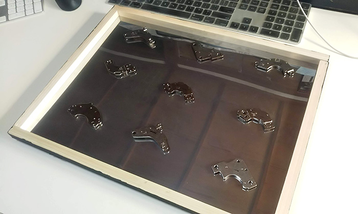 ニッパーやペンチの保管板の作り方（7）