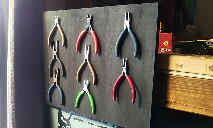 ペンチに負担がかからない保管