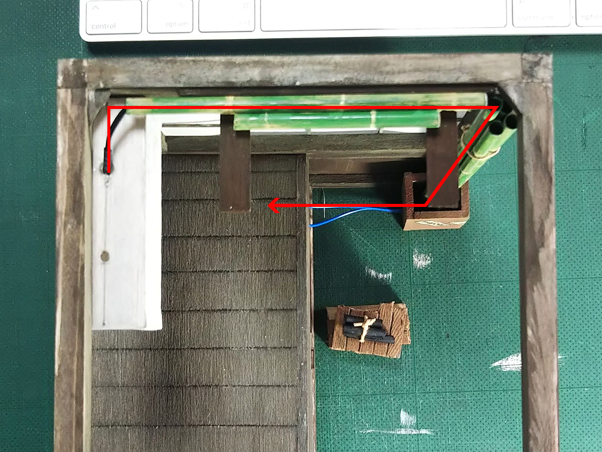 屋根を取り外してみたところ