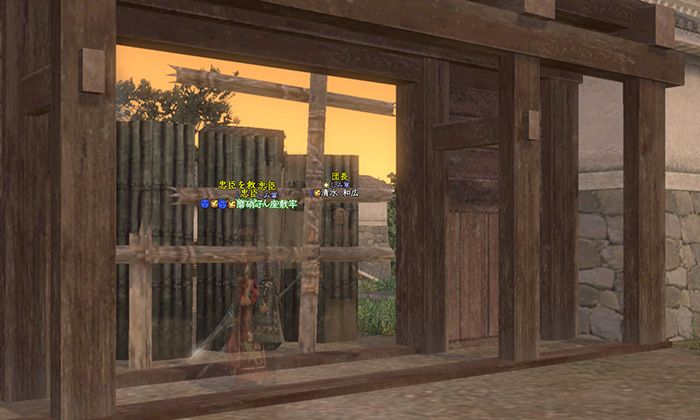 坂道との出入り口